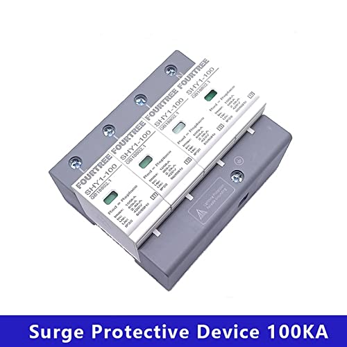 1PCS SPD Surge Protective Dispositivo AC 3p+N 40 ~ 80ka 60ka ~ 100ka 385v 420V Casa Relvo de proteção contra