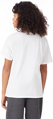 Hanes Youth Heavyweight Blend Tee, White, S