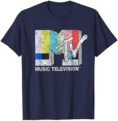 T-shirt de logotipo da TV vintage da MTV