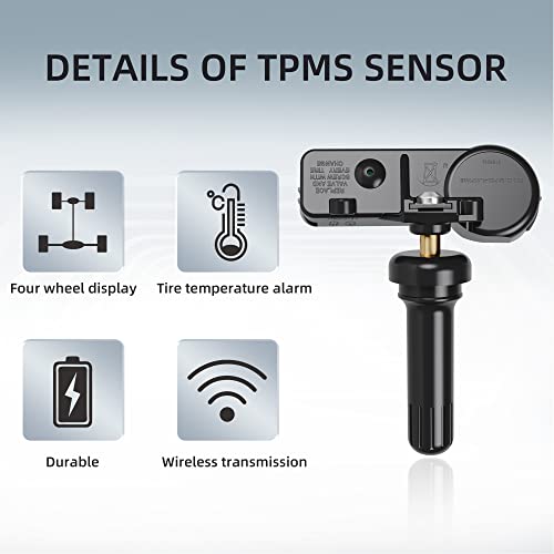 TPMS Sensor Compatível com 12-19 C-MAX E-Série 09-19 Escape -15 Explorer MKX 09-14 F-SERIE 10-16 SERIES F-SERIES
