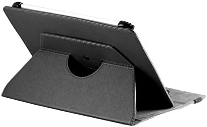 Capa de couro Faux Black Black Black com 360 suporte de rotação com Stylus compatível com o Huawei
