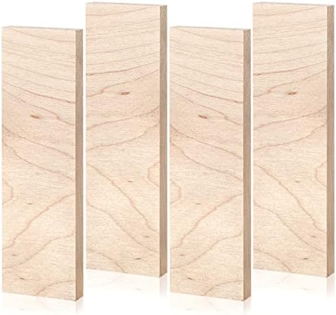 4 PCS Maple Maple Maple Scales Fnited Janking 3/8 x 1,5 x 5