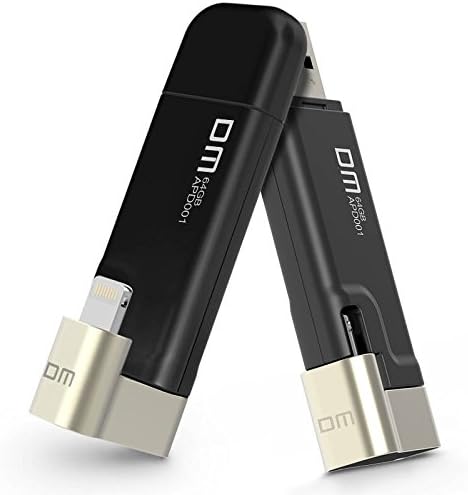 Flash Drive USB 3.0 com conector de Lightning MFI estendido, Pen Drive Memory Stick Expansion Storage para