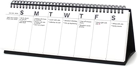 O planejador semanal com espiral ligado a 60 páginas sem data em branco planejador de desktop papel
