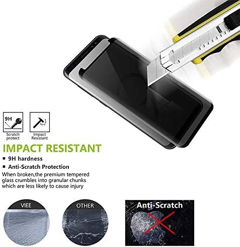 Surbuid Galaxy Note 9 Protetor de tela Privacidade Vidro temperado temperado, borda curva 3D [Cobertura não completa]