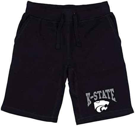Ksu Kansas State University Wildcats Premium Fleece Shorts Black