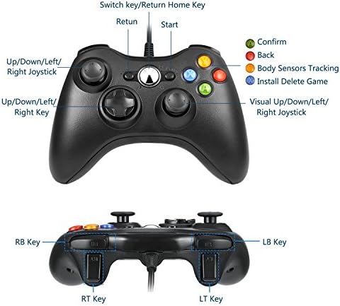 Controlador Gamepad do controlador de Wirepad Yudeg Xbox 360 para Xbox 360