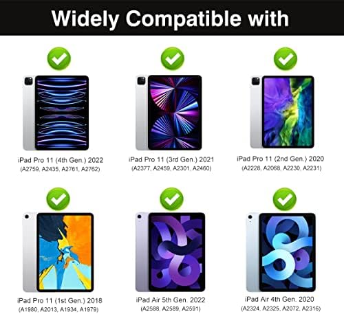 MOKO iPad Pro Caso de 11 polegadas 4/3ª/2ª/1ª geração 2022/2021/2020/2018 e iPad AIR 5/4ª geração