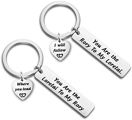 Programa de TV Fotap Inspirou Gift You Are the Lorelai to My Rory Keychain Set Bff Gift