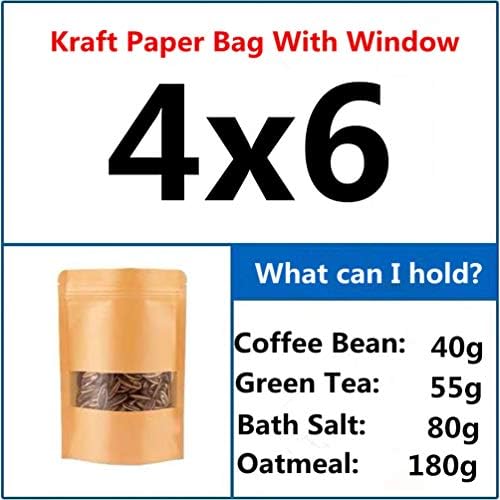 Kraft taste labilable stand food bolsas de papel mylar sacolas com janela transparente e fechadura, decorativo