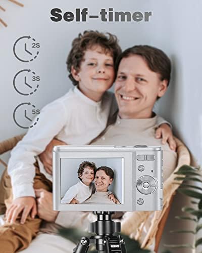 Câmera digital, câmera infantil de foco automático de 48MP com 32 GB de câmera de vídeo 1080p com
