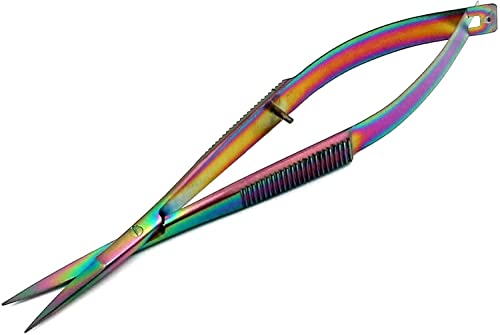 G.S reto arco -íris de titânio com ponta EZ Snips Borderys Scissors