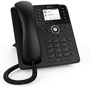 Snom D735 SIP VoIP 2.7 Poe Phone com suporte de stick wifi USB preto