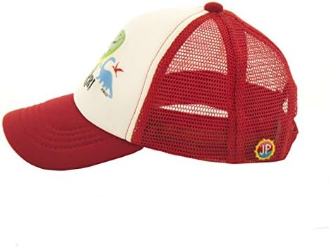 JP Doodles T-Rex Dinosaur Hat Kids Trucker Hat. Mesh de beisebol Back Cap se encaixa no bebê, criança e