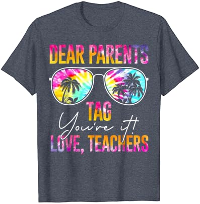 Caros pais etiqueta, você é amor, professores, t-shirt de presentes engraçados de tinta