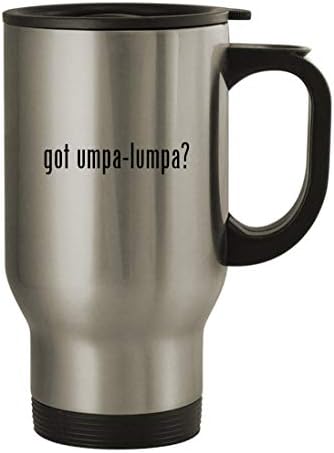 Presentes Knick Knack Got UMPA-Lumpa? - 14oz de caneca de café em aço inoxidável, prata