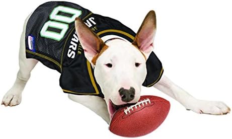 NFL Jacksonville Jaguars Dog Jersey, Tamanho: X-Small. Melhor fantasia de camisa de futebol para cães e