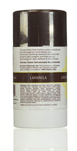 Lavanila, o desodorante saudável, limão de baunilha fresco, 2 onça fluida