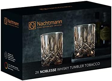 Coleção Nachtmann Noblesse 4 ”Whisky Tumbler, feita de vidro de cristal fino, vidro para bourbon, uísque e