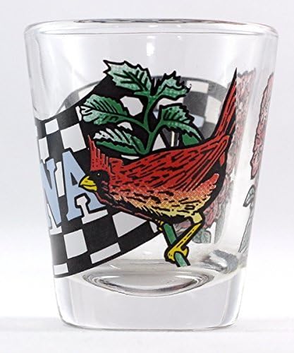Indiana Cardinal Bird Shot Glass