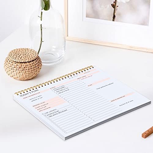 Planejador diário sem data - Lista diária para fazer com 52 folhas sem data ajuda a organizar