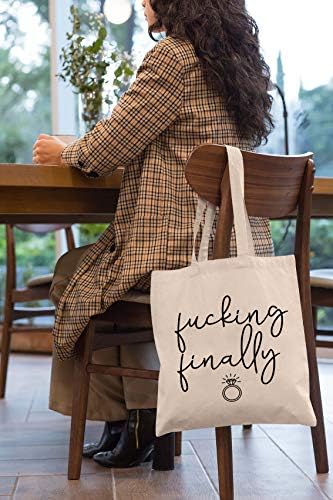 Finalmente FCKING - Bolsa de bolsa de ombro Bolsa Bag presente - Presente de noivado engraçado para noiva