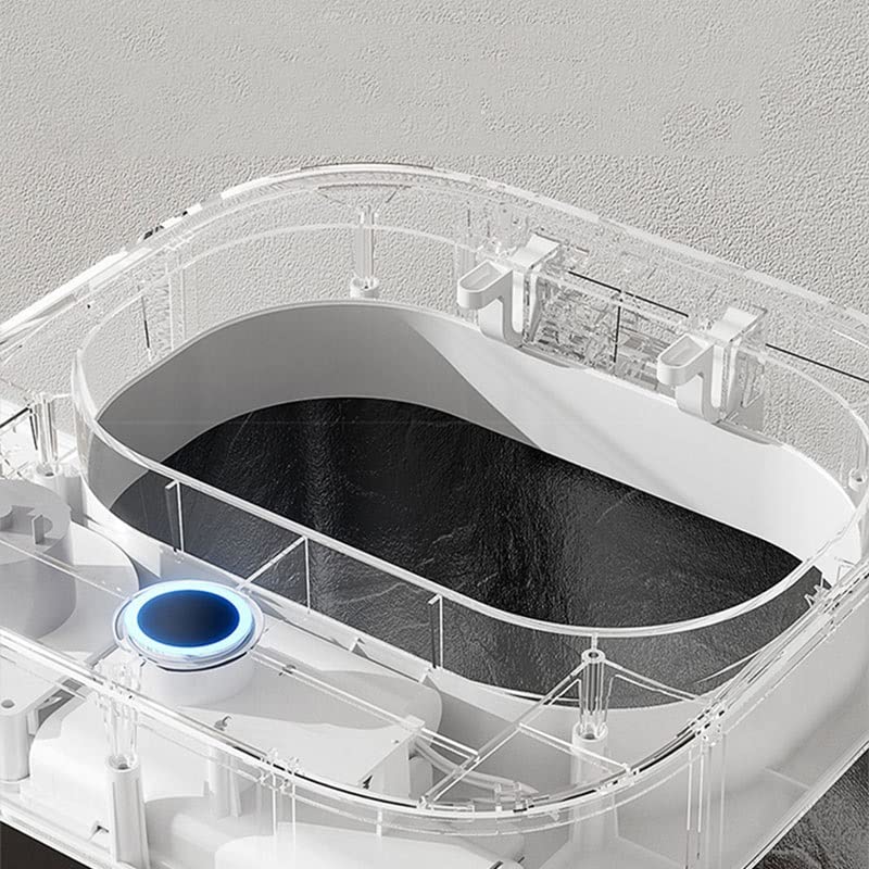 Dhtdvd Banheiro inteligente Trash pode ensacar automático sensor inteligente lixo branco elétrico sem toque