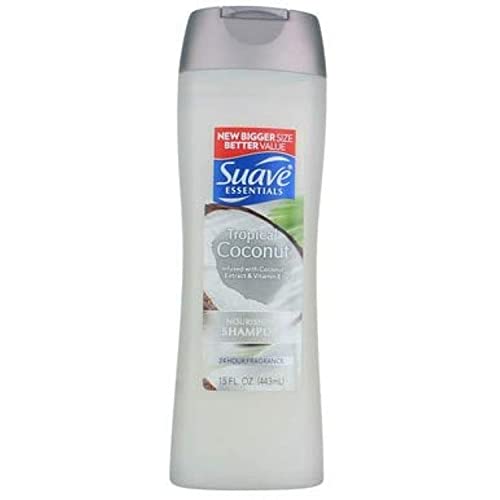 Shampoo nutritivo, de itens essenciais, coco tropical, 15 fl oz