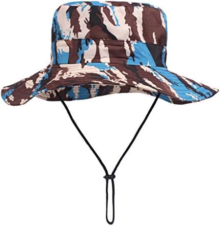 Pesca de verão para malha de caçamba de caçamba ao ar livre chapéu de secagem boonie tap sun chapéu