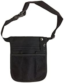 Acessórios de 3pcs de 3pcs, suprimentos de ombro fanny ombro, cinto de avental medóico preto bolsa portátil cintura