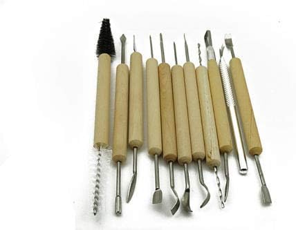Peças da ferramenta 11 PCs/lote Ocus Stainless Aço Art Ferramentas Conjunto para Modelagem de Escultura de Cerâmica/Escultura/Cerâmica/Polímero