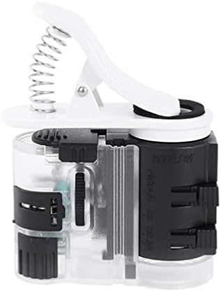 Portátil 7x 12x 15x Microscope Jeweller Line Lens Illuminated Jowelry Luxier LED com Microscópio de Lamp