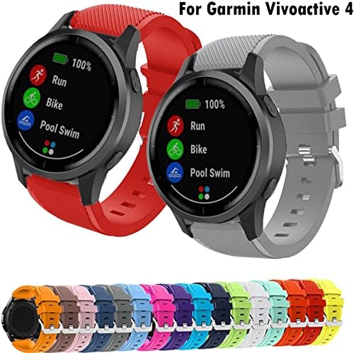 Pulseira de silicone ePano 22mm para Garmin Venu 2/Vivoactive 4 Smart Watch Band Sports Bracelets para Garmin