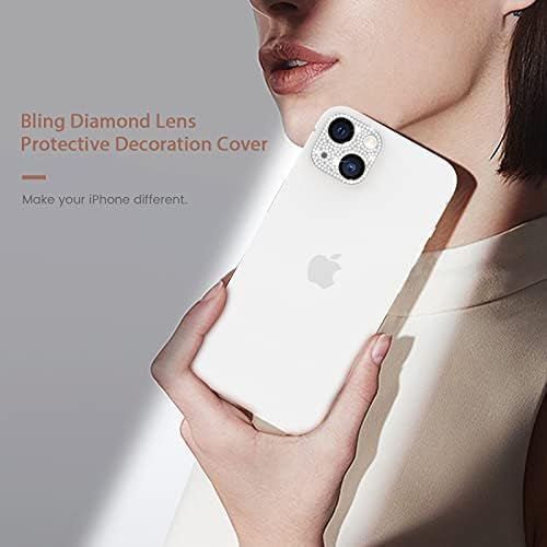 GOTON BLING METAL Protector para iPhone 14 Plus & iPhone 14 Camera Lens Protector [sem vidro],