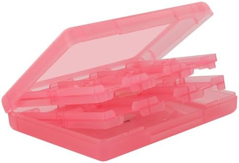 Skque 28 em 1 caixa de estojo de cartas de jogo para Nintendo DS Lite, DSI, cor 3DS em rosa