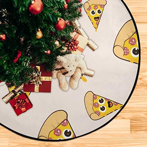 Árvore de Natal Jiuchuan Posca de pizza à prova d'água Pizza Cartões de felicitações Tree Mat 28,3