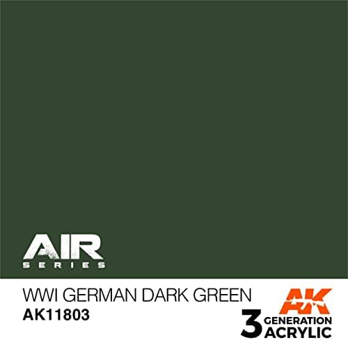 AK Acrylics 3Gen Aircraft AK11803 Primeira Guerra Mundial Verde Dark Green