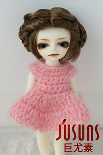 Jusuns Toy Hair JD177 4-5 polegadas 11-13cm 1/12 Ballet Bail Bowl Synthetic Mohair BJD Doll Wigs