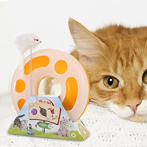 Koqwez33 Cat Toy interativo de gato, gatos interação de brinquedo de brinquedos de brinquedos plástico