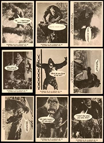 1965 Donruss King Kong quase completo conjunto ex+