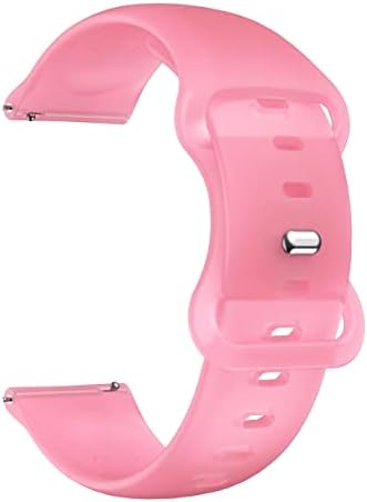 EEOMOIK 20mm Silicone Watch Band para Garmin Forerunner 245 M/645/Vivoactive 3/Venu Sq Straps Bracelet Sport