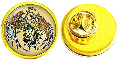 Owl Pin Owl Brooch Owl Jewelry Broche para ele presentes de arte para ela para homens presentes de arte, M285