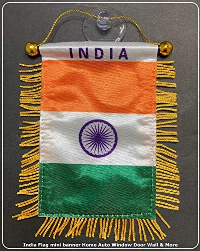 Índia bandeira pequena mini mini automóvel traseiro espelhado carro picape SUV Pickup Home ou