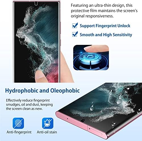 Phisimoo para Samsung Galaxy S22 Protetor de tela de ultra privacidade, filme de TPU flexível anti-spy [2