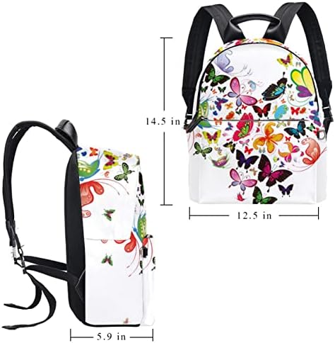 Mochila VBFOFBV para mulheres Laptop Daypack Backpack Bolsa casual de viagens, plantas tropicais abstratas