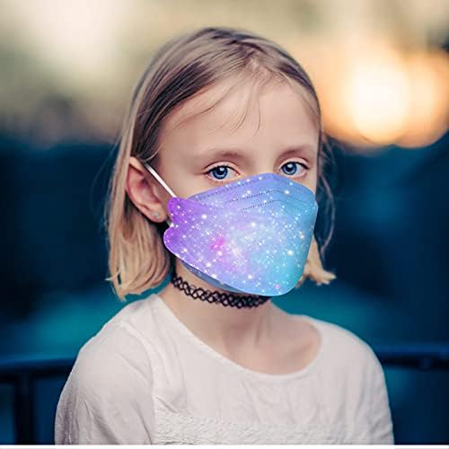 JMETRIE 10PC Máscara facial descartável para crianças, proteção ao ar livre máscara estampada de céu