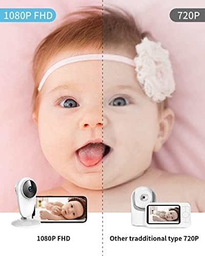 Câmera interna BJS 1080p para criança/ancião/babá/animal de estimação, câmera doméstica com visão noturna infravermelha