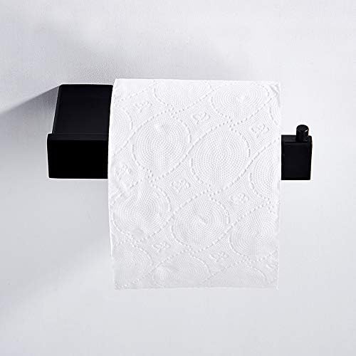 Yuanflq higiênico simples tonheiro de papel preto de papel urbano rack de banheiro criativo Arte criativa