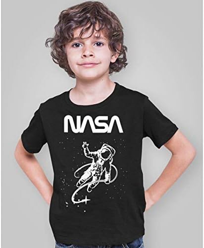 Brooklyn Vertical 4-Pack NASA Print Space Rocket Ship Boys Meninos de manga curta T-shirt | Tamanhos de algodão