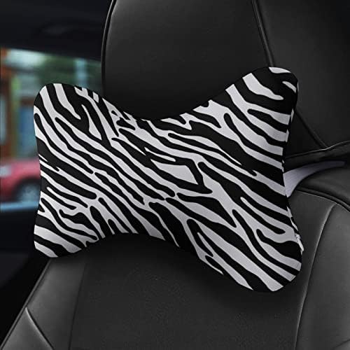Travesseiro de pescoço para carros de carros macios do carro de zebra, travesseiro de almofada de travesseiro